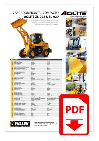 CARGADOR FRONTAL COMPACTO AOLITE ZL-922